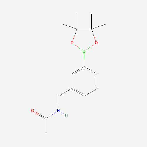 950201-40-8 N-[[3-(4,4,5,5-tetramethyl-1,3,2-dioxaborolan-2-yl)phenyl]methyl]acetamide chemical structure
