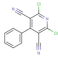 1086-02-8 2,6-dichloro-4-phenylpyridine-3,5-dicarbonitrile chemical structure