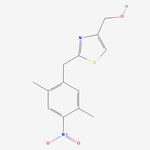 1421922-73-7 [2-[(2,5-dimethyl-4-nitrophenyl)methyl]-1,3-thiazol-4-yl]methanol chemical structure