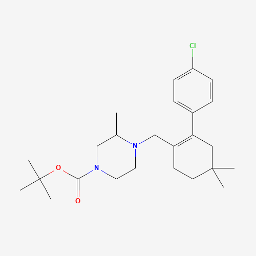 1257049-43-6 tert-butyl 4-[[2-(4-chlorophenyl)-4,4-dimethylcyclohexen-1-yl]methyl]-3-methylpiperazine-1-carboxylate chemical structure