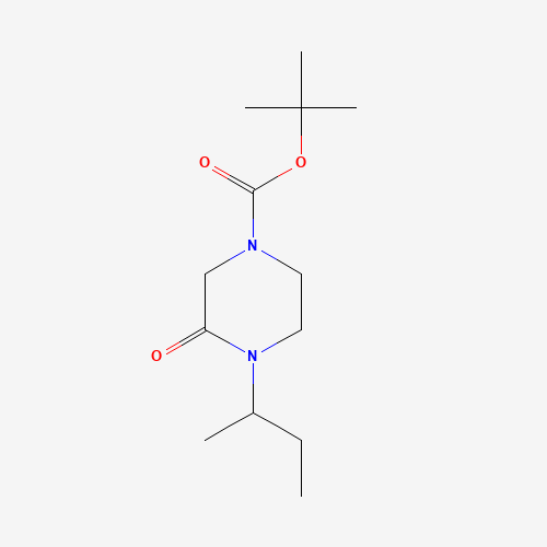 1284246-15-6 tert-butyl 4-butan-2-yl-3-oxopiperazine-1-carboxylate chemical structure