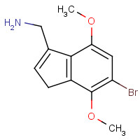 912342-41-7 (5-bromo-4,7-dimethoxy-3H-inden-1-yl)methanamine chemical structure