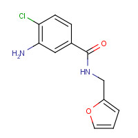852839-94-2 3-amino-4-chloro-N-(furan-2-ylmethyl)benzamide chemical structure