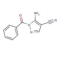 106368-33-6 5-amino-1-benzoylpyrazole-4-carbonitrile chemical structure