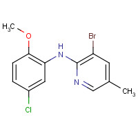 934542-90-2 3-bromo-N-(5-chloro-2-methoxyphenyl)-5-methylpyridin-2-amine chemical structure