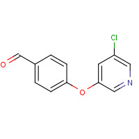 1340089-05-5 4-(5-chloropyridin-3-yl)oxybenzaldehyde chemical structure