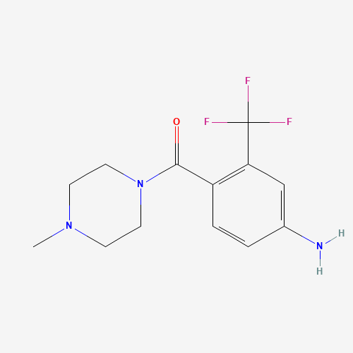 853297-04-8 [4-amino-2-(trifluoromethyl)phenyl]-(4-methylpiperazin-1-yl)methanone chemical structure