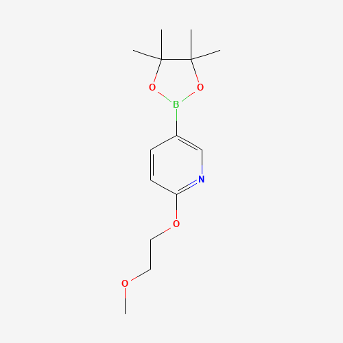 1257553-79-9 2-(2-methoxyethoxy)-5-(4,4,5,5-tetramethyl-1,3,2-dioxaborolan-2-yl)pyridine chemical structure