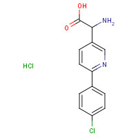 1137666-85-3 2-amino-2-[6-(4-chlorophenyl)pyridin-3-yl]acetic acid;hydrochloride chemical structure