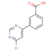 579476-50-9 3-(6-chloropyrimidin-4-yl)benzoic acid chemical structure