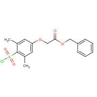 1541172-98-8 benzyl 2-(4-chlorosulfonyl-3,5-dimethylphenoxy)acetate chemical structure
