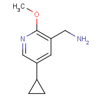 888614-79-7 (5-cyclopropyl-2-methoxypyridin-3-yl)methanamine chemical structure