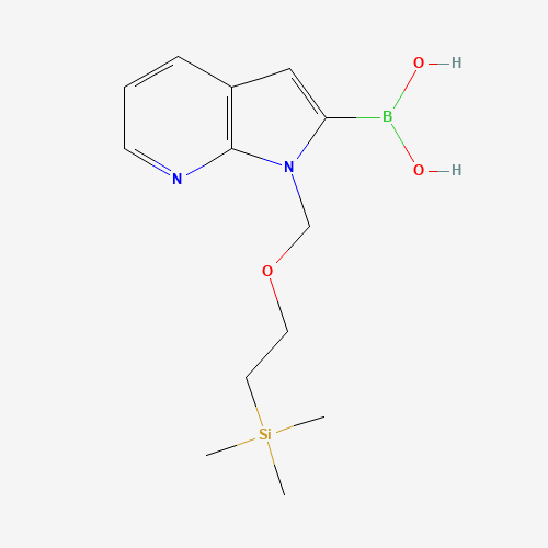1286776-82-6 [1-(2-trimethylsilylethoxymethyl)pyrrolo[2,3-b]pyridin-2-yl]boronic acid chemical structure