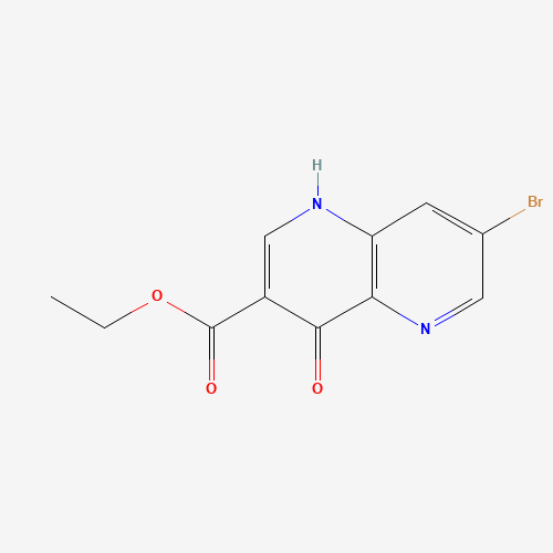 64436-97-1 ethyl 7-bromo-4-oxo-1H-1,5-naphthyridine-3-carboxylate chemical structure