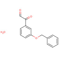69736-33-0 2-oxo-2-(3-phenylmethoxyphenyl)acetaldehyde;hydrate chemical structure