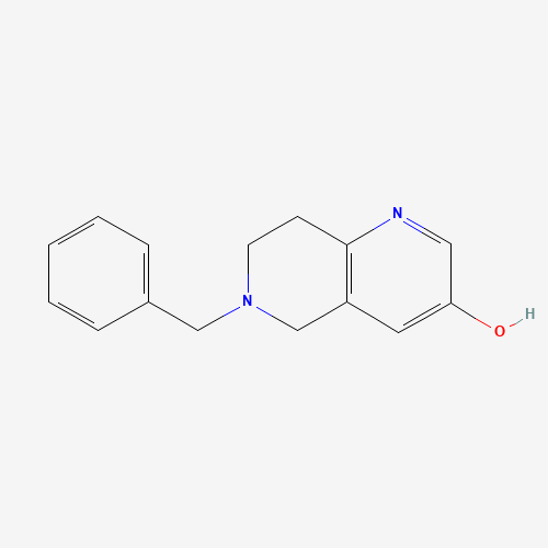 625098-87-5 6-benzyl-7,8-dihydro-5H-1,6-naphthyridin-3-ol chemical structure