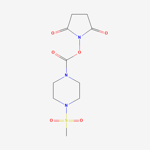 1460033-36-6 (2,5-dioxopyrrolidin-1-yl) 4-methylsulfonylpiperazine-1-carboxylate chemical structure