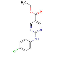 1428558-18-2 ethyl 2-(4-chloroanilino)pyrimidine-5-carboxylate chemical structure
