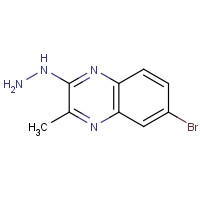 65407-77-4 (6-bromo-3-methylquinoxalin-2-yl)hydrazine chemical structure