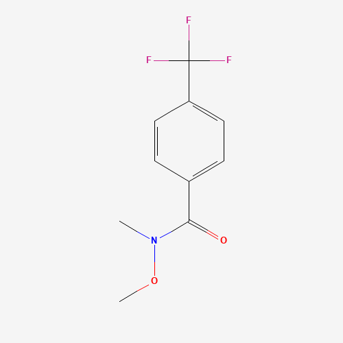 116332-61-7 N-methoxy-N-methyl-4-(trifluoromethyl)benzamide chemical structure