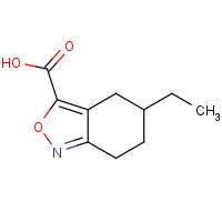 1037313-08-8 5-ethyl-4,5,6,7-tetrahydro-2,1-benzoxazole-3-carboxylic acid chemical structure