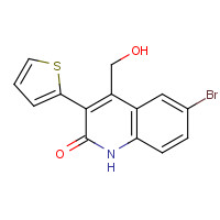 1263052-23-8 6-bromo-4-(hydroxymethyl)-3-thiophen-2-yl-1H-quinolin-2-one chemical structure