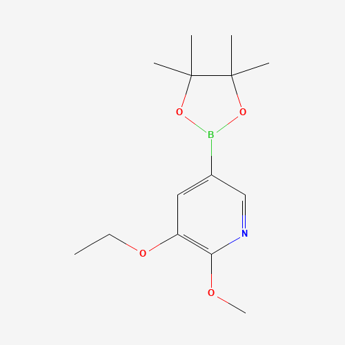 1257554-14-5 3-ethoxy-2-methoxy-5-(4,4,5,5-tetramethyl-1,3,2-dioxaborolan-2-yl)pyridine chemical structure