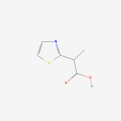 1190392-60-9 2-(1,3-thiazol-2-yl)propanoic acid chemical structure