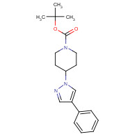 1205637-27-9 tert-butyl 4-(4-phenylpyrazol-1-yl)piperidine-1-carboxylate chemical structure