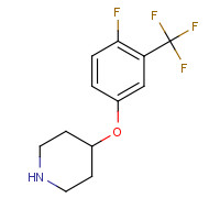 1188439-74-8 4-[4-fluoro-3-(trifluoromethyl)phenoxy]piperidine chemical structure
