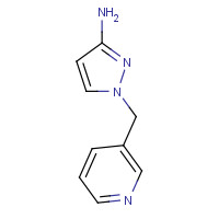 1033780-34-5 1-(pyridin-3-ylmethyl)pyrazol-3-amine chemical structure