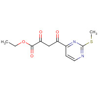 1403333-53-8 ethyl 4-(2-methylsulfanylpyrimidin-4-yl)-2,4-dioxobutanoate chemical structure