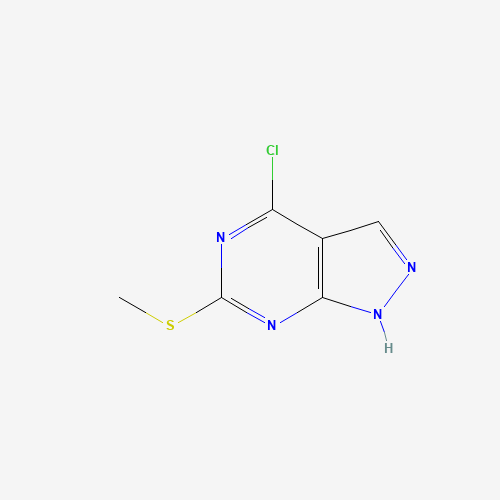 85426-79-5 4-chloro-6-methylsulfanyl-1H-pyrazolo[3,4-d]pyrimidine chemical structure