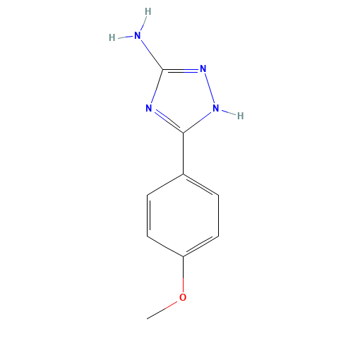 54464-14-1 5-(4-methoxyphenyl)-1H-1,2,4-triazol-3-amine chemical structure