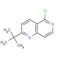 1352329-30-6 2-tert-butyl-5-chloro-1,6-naphthyridine chemical structure