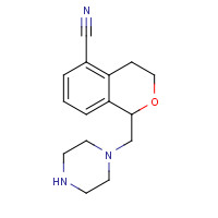 1255207-62-5 1-(piperazin-1-ylmethyl)-3,4-dihydro-1H-isochromene-5-carbonitrile chemical structure