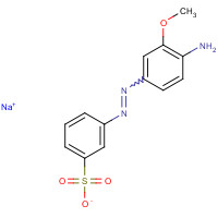 6300-07-8 sodium;3-[(4-amino-3-methoxyphenyl)diazenyl]benzenesulfonate chemical structure