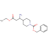 886362-29-4 benzyl 4-(1-amino-3-ethoxy-3-oxopropyl)piperidine-1-carboxylate chemical structure