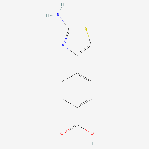 216959-94-3 4-(2-amino-1,3-thiazol-4-yl)benzoic acid chemical structure