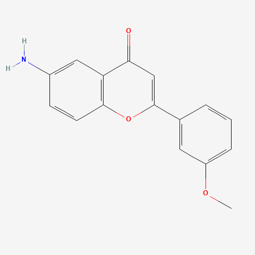 405216-95-7 6-amino-2-(3-methoxyphenyl)chromen-4-one chemical structure