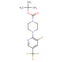 897376-76-0 tert-butyl 4-[3-fluoro-5-(trifluoromethyl)pyridin-2-yl]piperazine-1-carboxylate chemical structure