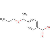 748183-49-5 4-(1-propoxyethyl)benzoic acid chemical structure