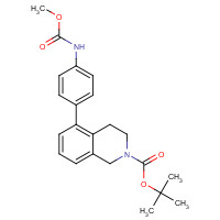 1430564-15-0 tert-butyl 5-[4-(methoxycarbonylamino)phenyl]-3,4-dihydro-1H-isoquinoline-2-carboxylate chemical structure