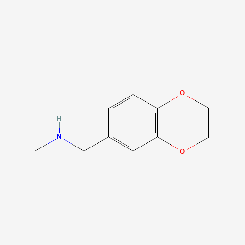 613656-45-4 1-(2,3-dihydro-1,4-benzodioxin-6-yl)-N-methylmethanamine chemical structure