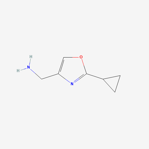 1268132-03-1 (2-cyclopropyl-1,3-oxazol-4-yl)methanamine chemical structure