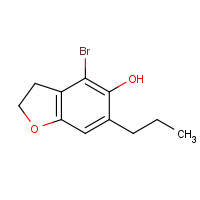 119795-42-5 4-bromo-6-propyl-2,3-dihydro-1-benzofuran-5-ol chemical structure