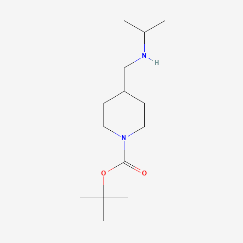 1289387-91-2 tert-butyl 4-[(propan-2-ylamino)methyl]piperidine-1-carboxylate chemical structure