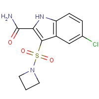 661467-90-9 3-(azetidin-1-ylsulfonyl)-5-chloro-1H-indole-2-carboxamide chemical structure
