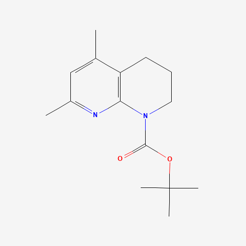 721921-53-5 tert-butyl 5,7-dimethyl-3,4-dihydro-2H-1,8-naphthyridine-1-carboxylate chemical structure