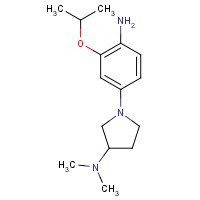 1462952-59-5 1-(4-amino-3-propan-2-yloxyphenyl)-N,N-dimethylpyrrolidin-3-amine chemical structure